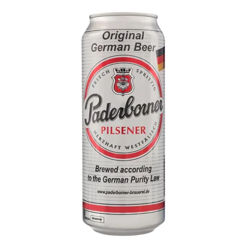 Пиво 0.5л 4.8% світле фільтроване солодове Pilsener Paderborner з/б