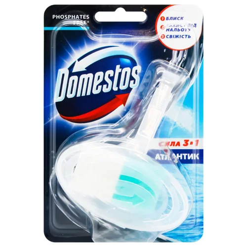 Блок для унітазу Domestos Атлантік сила 3в1 35г