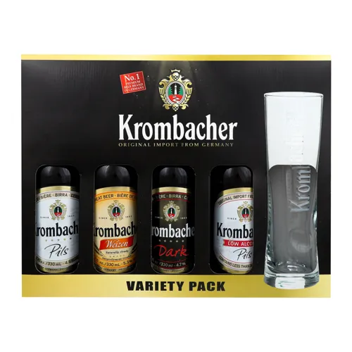 Krombacher набір 4х0,33л + келих
