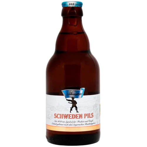 Пиво Schwarzbrau Schweden Pils світле фільтроване 5% 0,33л