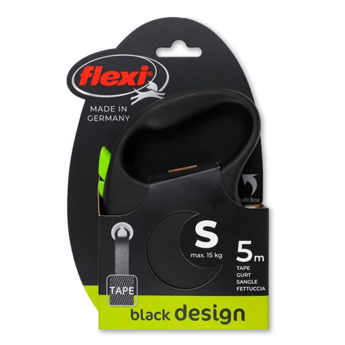 Рулетка Для Собак Зелена Стрічка 5м/15кг Flexi, Вищого ґатунку, 1шт