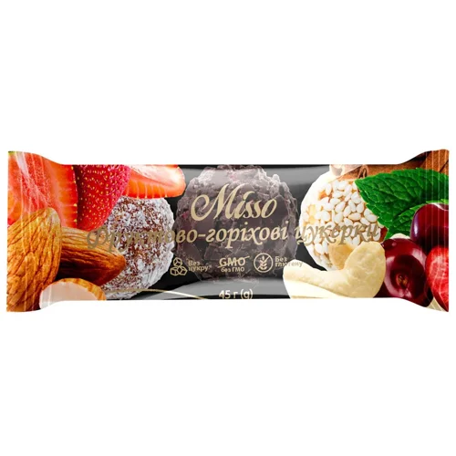 Цукерки Misso фруктово-горіхові 45г