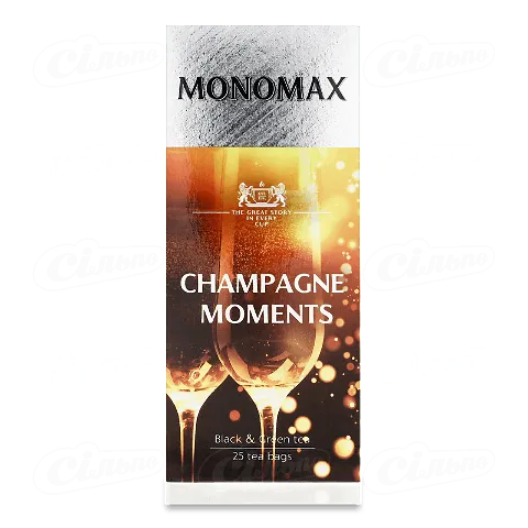 Чай Мономах Бризки шампанського чорний та зелений 25шт х 1,5г