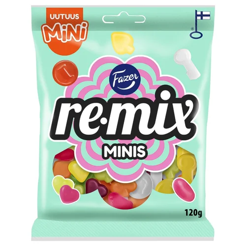 Цукерки Fazer Remix Minis жувальні 120г