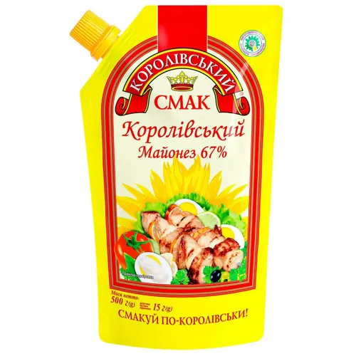 Майонез Королівський Смак Королівський 67% 500г