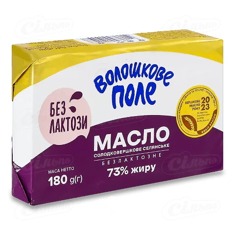 Масло Волошкове поле Селянське безлактозне 73%, 180г