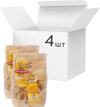 Упаковка макарон Pasta Zara Jumbo Ракушки 500 г х 4 шт