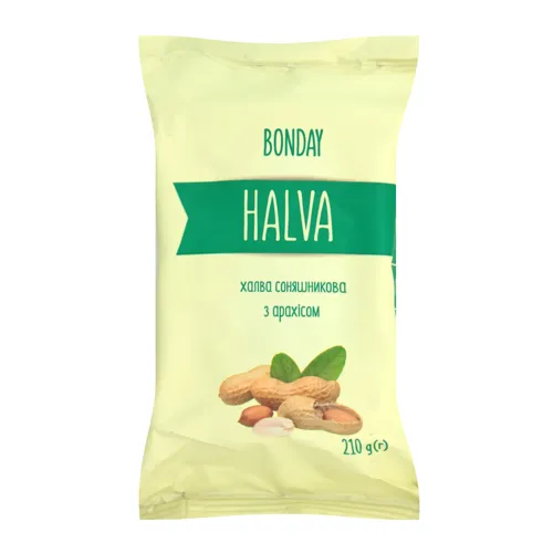 Халва соняшникова з арахісом Bonday м/у 210г