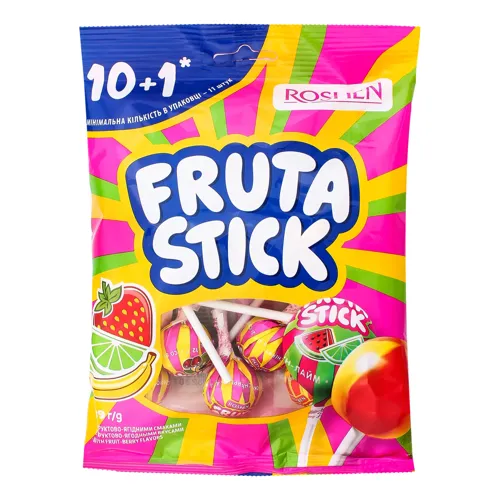 Цукерки Fruta Stick Roshen м/у 139г