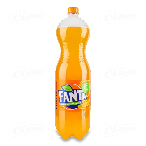 Напій Fanta з апельсиновим соком сильногазований, 1,75л