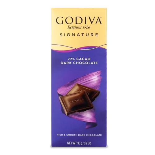 Шоколад 72% Чорний В/ґ Signature Godiva, к/у 90г