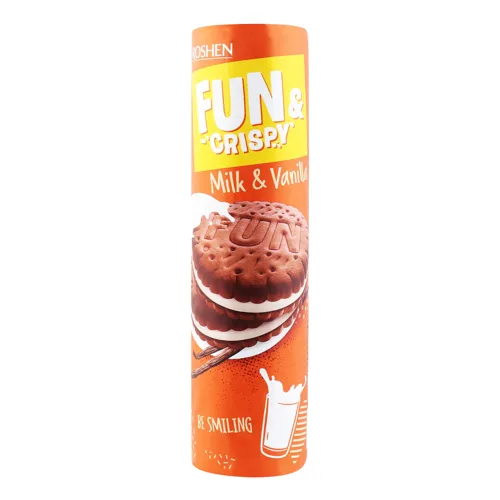 Крекер Milk&Vanilla Fun&Crispy Roshen м/у 135г