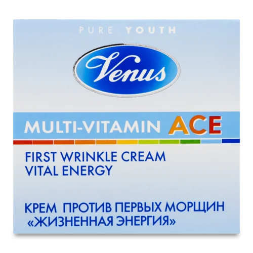 Крем для Обличчя Проти Перший Зморшок Multi-Vitamin ACE Venus, 50мл