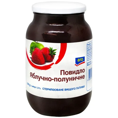 Повидло Aro яблучно-полуничне 1350г