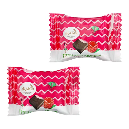 Цукерки зі смаком малини Пташине молоко Жако кг