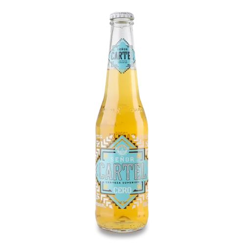 Безалкогольне Пиво Світле 0.33л 0.4% пастеризоване Cero Senor Cartel п/пл