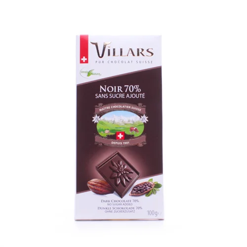 Шоколад чорний Villars без цукру 100г