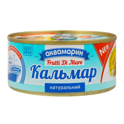 Кальмар натуральний Аквамарин з/б 185г