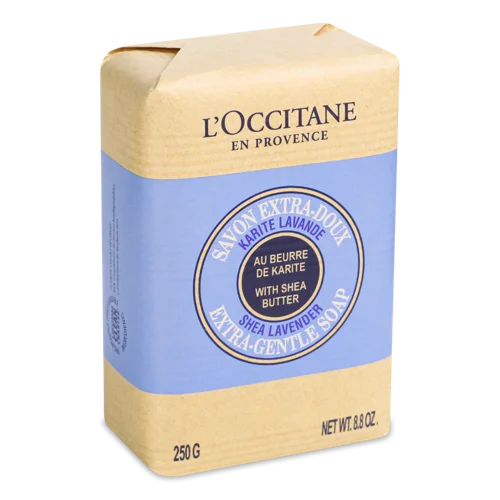 Мило L'Occitane Карите-Лаванда, натуральне, в/к, 150 г