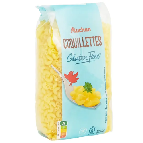 Макаронні вироби Auchan Coquillettes мушлі без глютену 500г