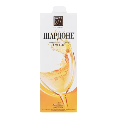 Вино Натхнення Шардоне 1л т/пак. біле сухе (Агро-Дар)