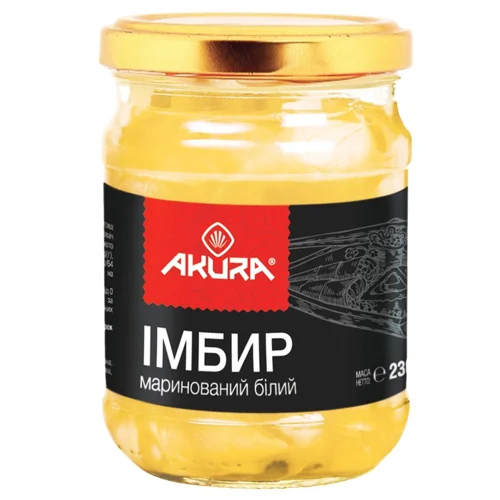 Імбир Akura маринований білий 230г