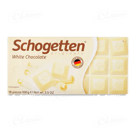 Шоколад білий Schogetten, 100г