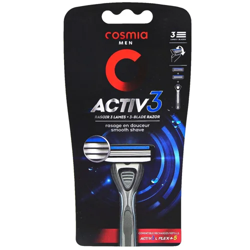 Станок для гоління Cosmia Men 3 Activ & Flex+5 чоловічий