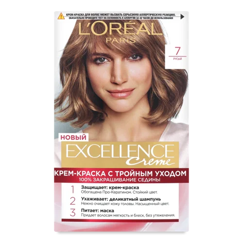Фарба Для Волосся Русявий 7 Excellence Creme L'Oreal Paris, 1шт