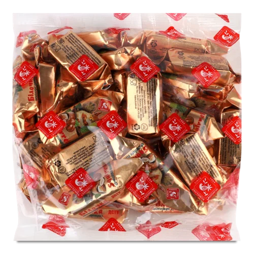 Цукерки Глазуровані Шоколадною Глазур'ю Білочка, м/у 500г