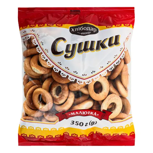 Сушки Малютка Хлібодар м/у 350г