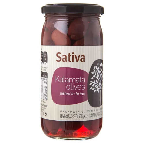 Оливки Sativa Каламата без кісточки 360г