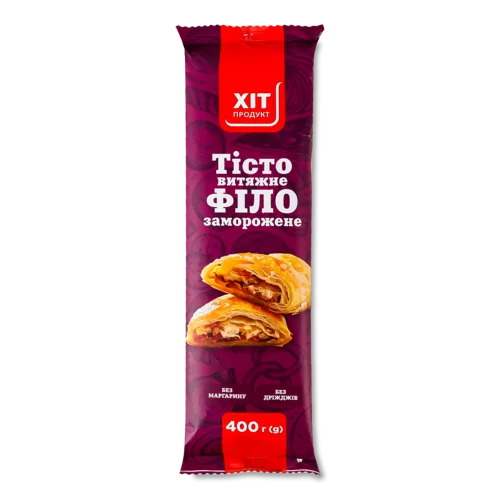 Тісто Витяжне Філо В/ґ, Заморожене, 400г