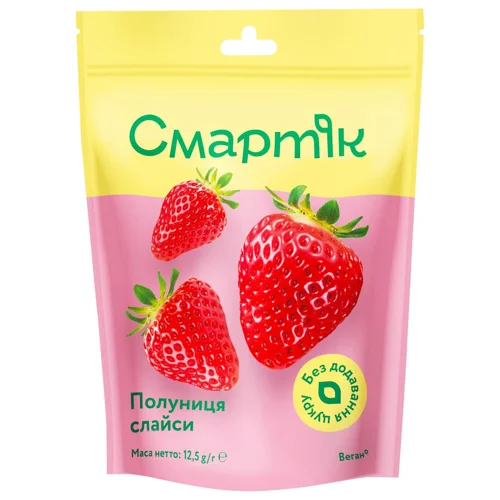 Полуниця Смартік сублімована шматочки 12,5г