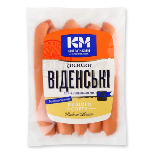 Сосиски Віденські Вищого Ґатунку Київський М'ясокомбінат, кг