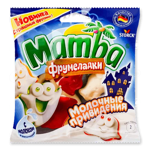 Мармелад жувальний «Mamba» Фрумеладки Молочні привиди, 90г