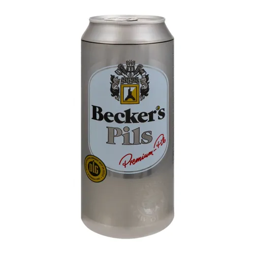 Пиво 0.5л 4.9% світле солодове фільтроване пастеризоване Pils Becker's з/б