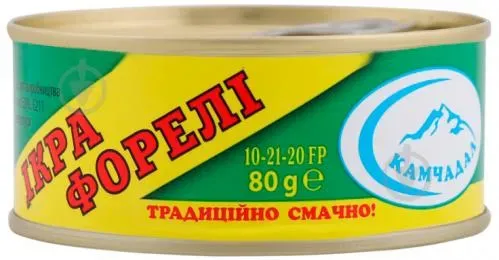Ікра форелі Камчадал зерниста солена 80г