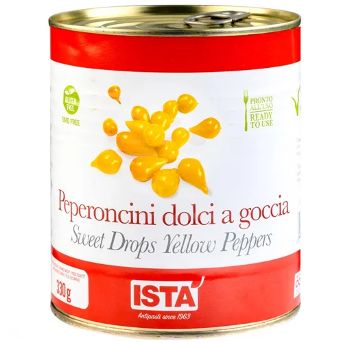 Перчики крапля Ista жовті солодкі 780г