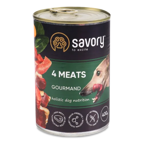 Корм Повнораціонний Для Дорослих Собак Gourmand Savory з/б 400г