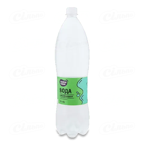 Вода питна «Повна Чаша»® слабогазована «Ерлан», 1,5л