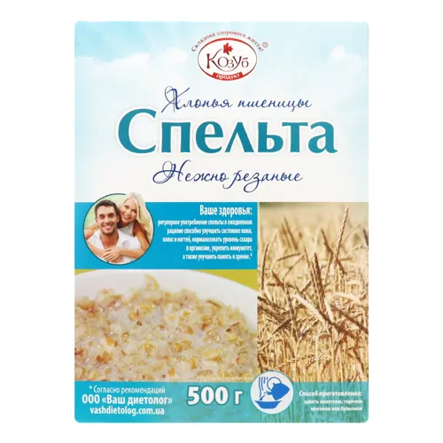 Пластівці пшениці миттєвого приготування Спельта Козуб продукт