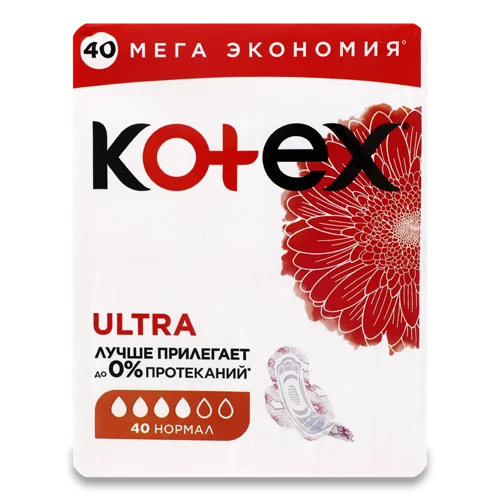 Гігієнічні Прокладки Ultra Нормал Kotex, 40 шт