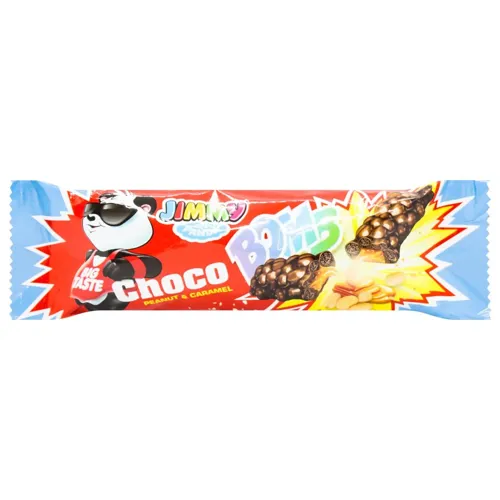 Батончик шоколадний Jimmy з арахісом та карамеллю 40г