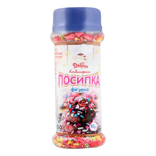Посипка кондитерська фігурна Добрик п/б 80г