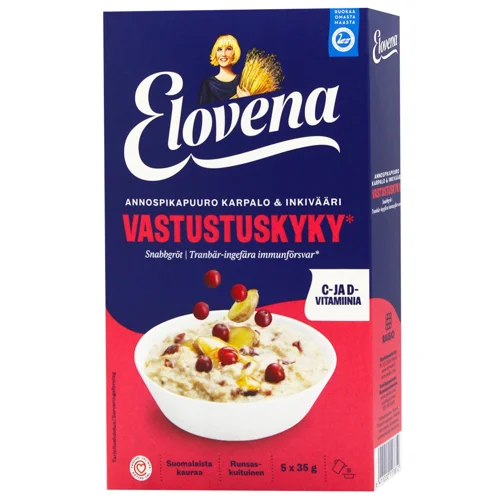 Каша вівсяна Elovena журавлина та імбир 35г*5шт