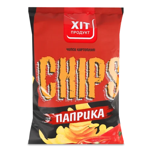 Чипси Картопляні Паприка, В/ґ, 110г