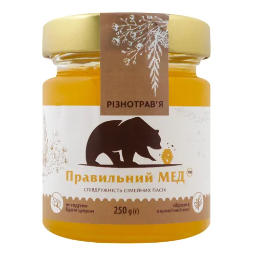 Мед Різнотрав'я Правильний мед с/б 250г