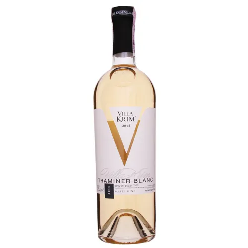 Вино 0.75л 9-13% біле напівсолодке Traminer Blanc Villa Krim пл