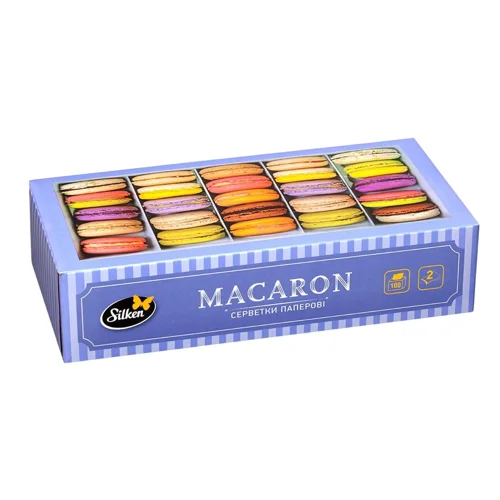 Серветки Silken Macaron 2-шарові в коробці 100шт